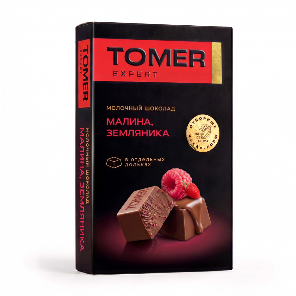 Фабрика Томер   Молочный шоколад Малина-Земляника, 90г  в Избербаше