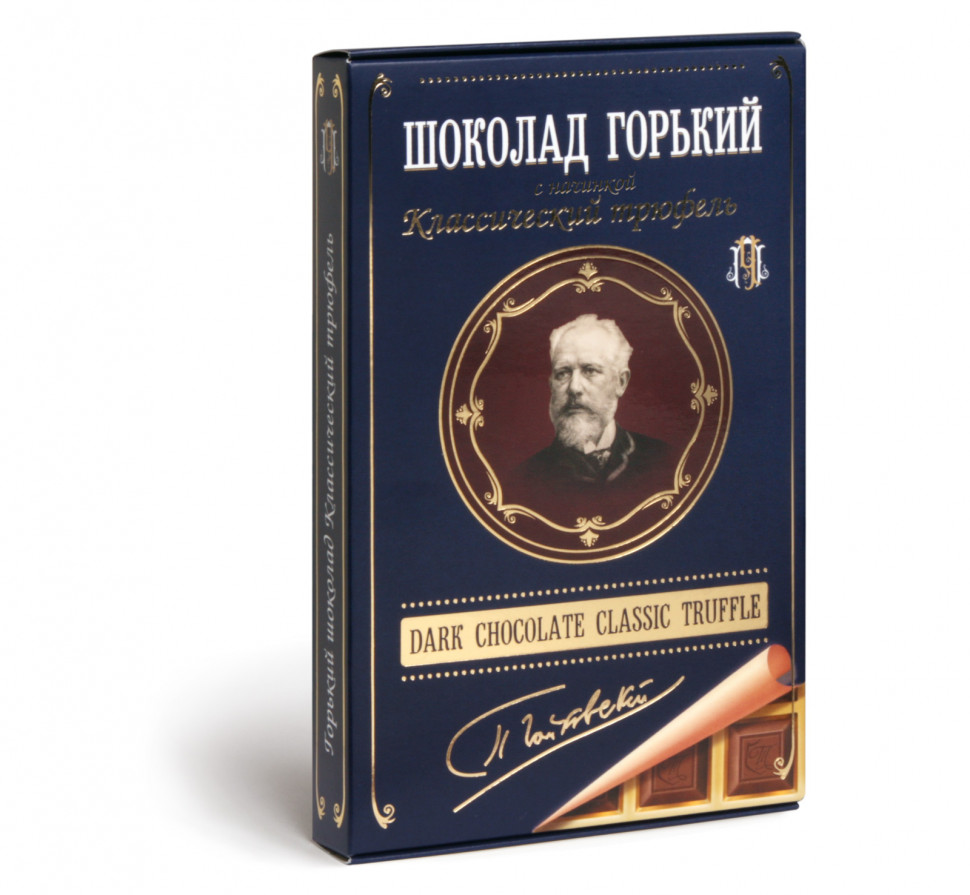  Фабрика Томер  Горький шоколад ТРЮФЕЛЬ классический (Чайковский), 112г в Избербаше