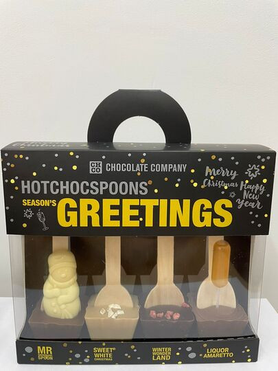  Набор шоколадных ложек «SEASON`S GREETINGS» (4 ложки по 50 гр), 200гр в Избербаше