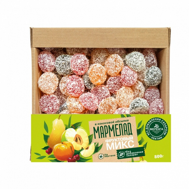  Меренга Мармелад в кокосовой обсыпке Фруктовый микс , 800г     в Избербаше