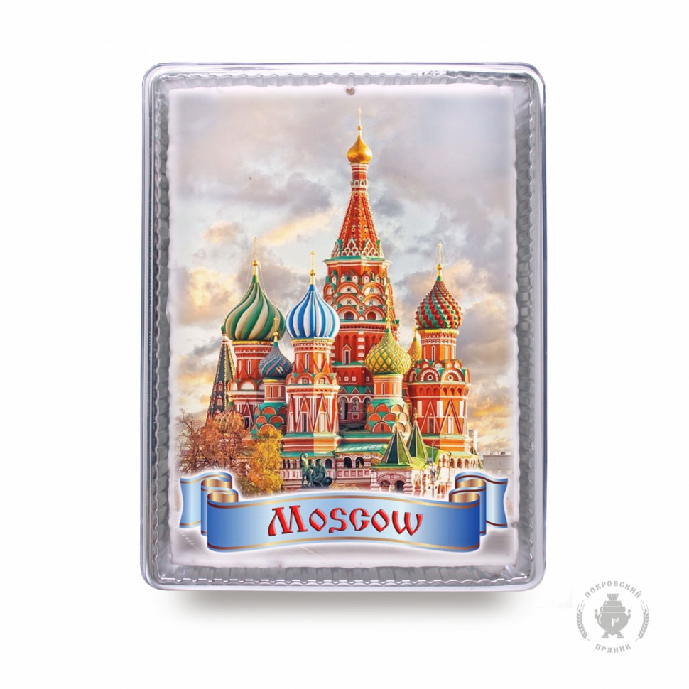  Пряник 600г MOSCOW с фотопечатью (в подарочной пластиковой упаковке)  в Избербаше